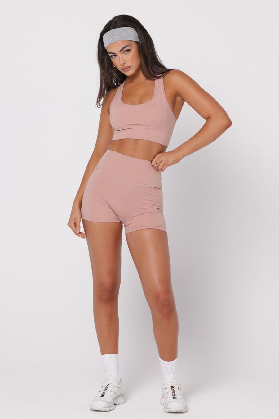 Clothing SASKI | Bike Shorts 4" | Dusty Pink