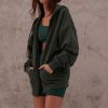 Clothing SASKI | Oversized Zip Hoodie | Forest