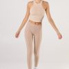 Clothing SASKI | Nude Mid Waist Leggings