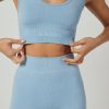 Clothing SASKI | Seamless Scoop Top | Sky