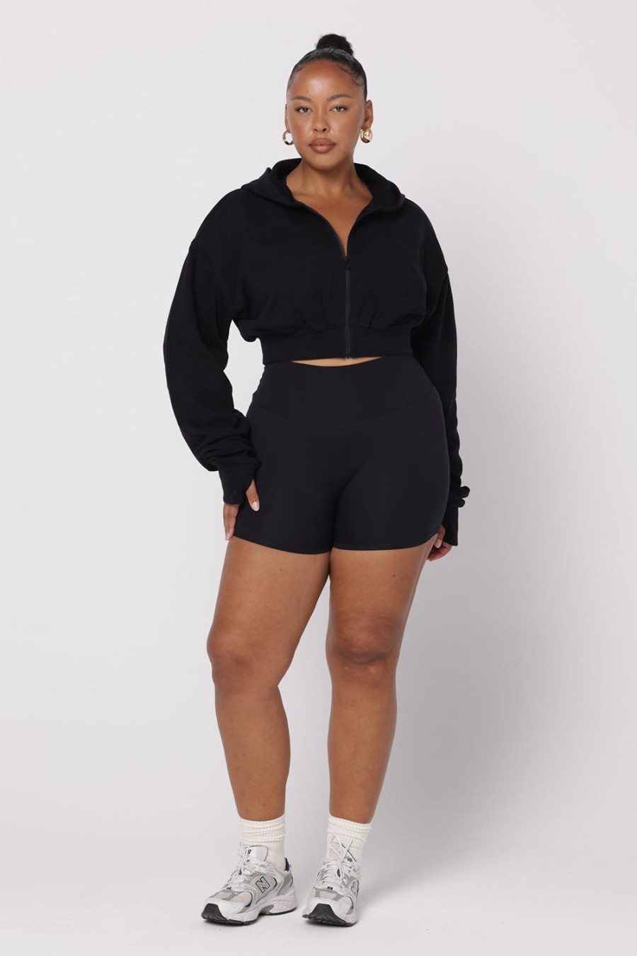 Clothing SASKI | Cali Cropped Hoodie | Black