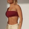 Clothing SASKI | Asymmetric Bra | Merlot