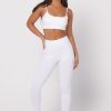 Clothing SASKI | White High Waist Leggings