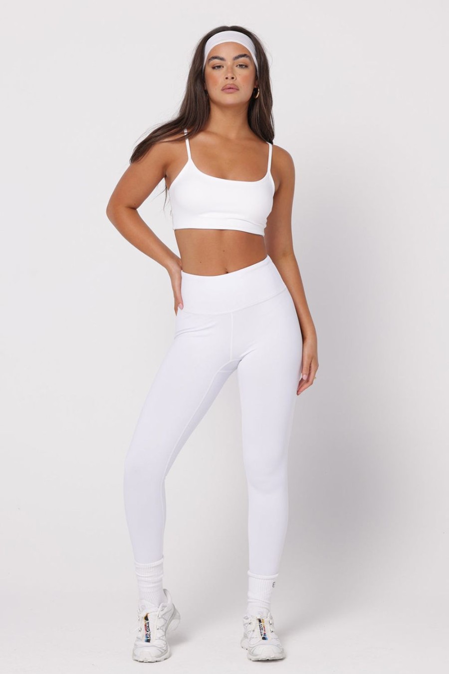 Clothing SASKI | White High Waist Leggings