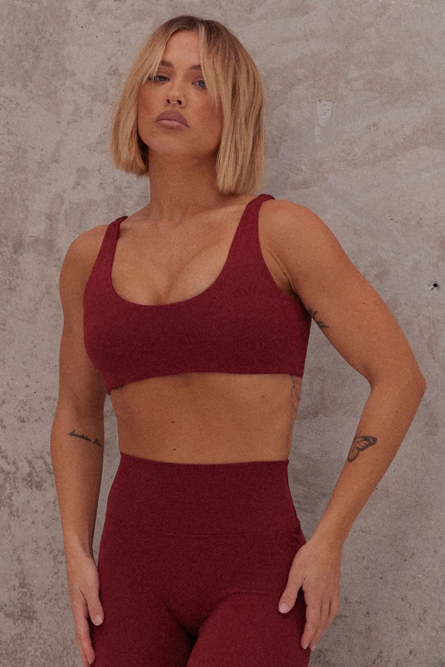 Clothing SASKI | Flow Bra | Merlot