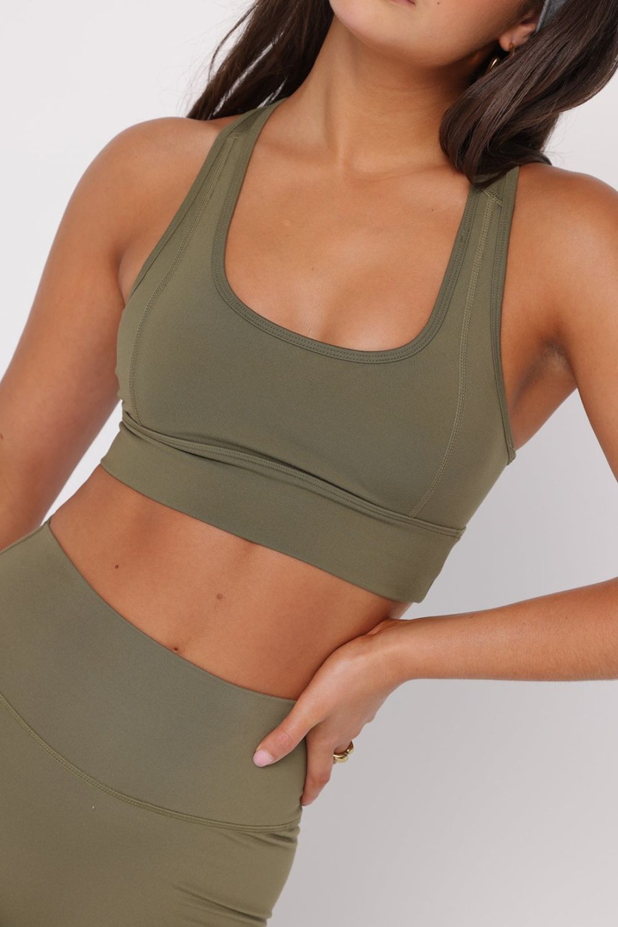 Clothing SASKI | Core Sports Bra | Khaki